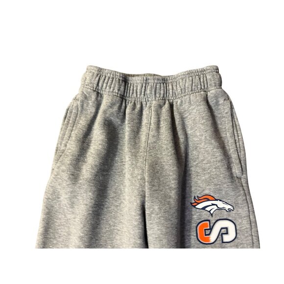 NFL Team Apparel Youth Denver Broncos Sweatpants Gray Size Small (8) Used - Picture 5 of 14